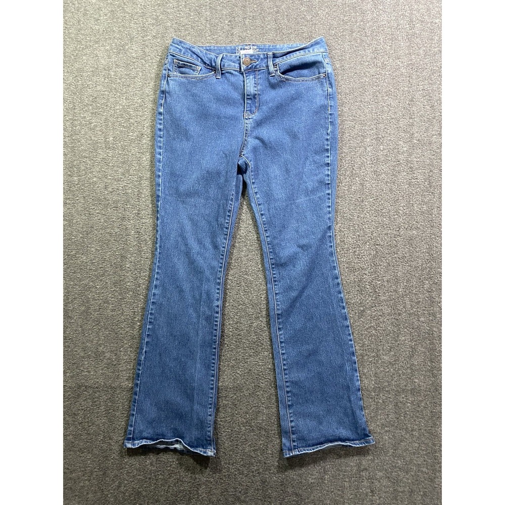 No Boundaries Jeans Womens Juniors Blue Mid Rise Flare Stretch Denim Size 15